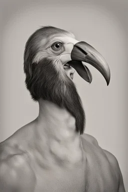 Man with a beak