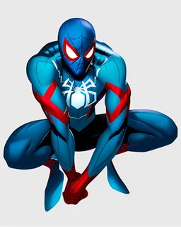 spider-man as DC blue lantern