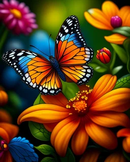 butterfly and flower