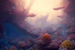 a painting of a coral reef trending on artstation in the style of greg rutkowski