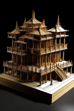 Show the concept of greed as an architectural model