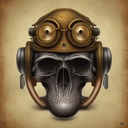 steampunk monkey headskull worrior