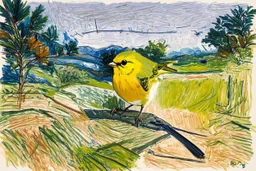 o schita grafica in penita cu tus color , cu linii si hasuri foarte subtiri cu variatii impresioniste cu o culoare tare ,un instantaneu expresiv al unui peisaj similar cu tablourile lui siskin , in stil van gogh si jean Cocteau