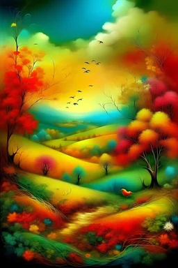 COLORFUL NATURE by Leonardo Da Vinci