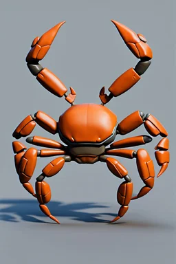 hipoly Mud Crab T-pose just the character and simple background