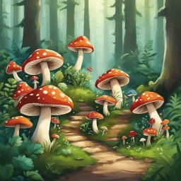 how tasty these mushrooms are " we are now all dancing all the way to the village: We are laughing loud and loving nature and animals. This is a so great adventure for a ranger: being the Lover of the forest!