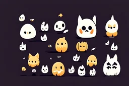 make a logo that is spooky and cute define its features more