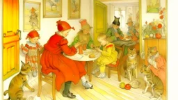 CREATE AN IMAGE based on the work of Carl Larsson