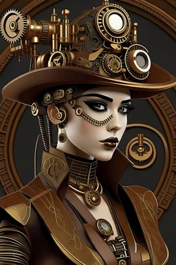 Picture of an AI, artificial intelligence, steampunk
