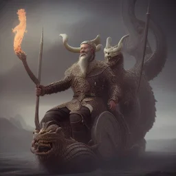 A viking and his wive sitting on a dragon, hr giger, scary, steam punk, realistic, made in octane, cinematic, ultra-realistic, extremely detailed octane rendering, 8K, VRAY Super Real ar 2:3, dof photorealistic futuristic 50mm lens hard lighting dark gray tintype photograph, realistic lighting, sepia color