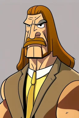 triple H actor cartoon 2d