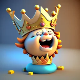 King cheerful 3D cute