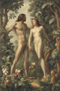 adam and eve in the garden of eden