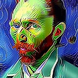 Kedi portresi van gogh