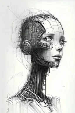 A drawing of an AI.
