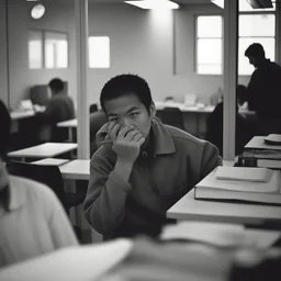 oficina de empleo; fotografía real, realizada con cámara Leica y objetivo de 50mm