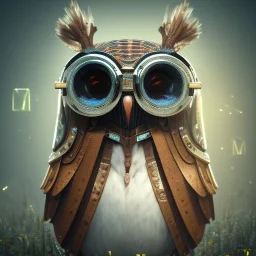 depth of field, Steampunk Owl, extreme detail, Photorealism, macro lens 70mm,bokeh, cinema4d, 8k, unreal engine 5, redshift render, midjourney4