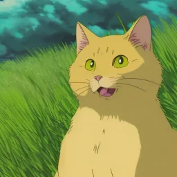 Yellow smiling cat