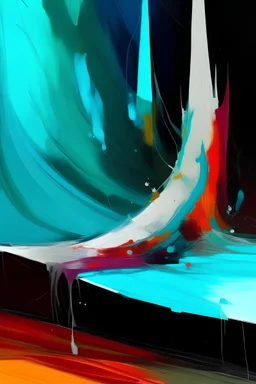 Simple acrylic art with added vibrant earthly colors