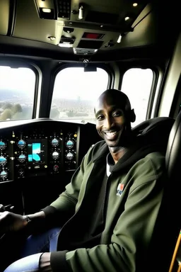 kobe bryant in a helicopter