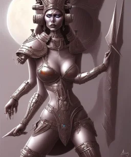 Sexy alien queen warrior full image