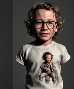 Heath ledger toddler, full body, soft skin, dramatic lighting, hyper realistic