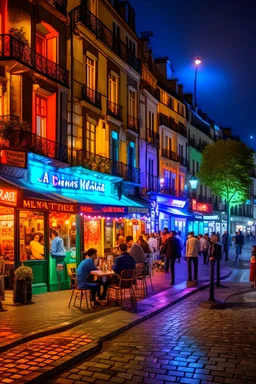 Night in Paris night life