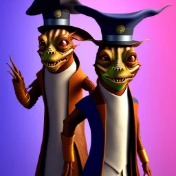 a single jarjar binks as mayor with tophat