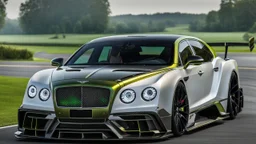 bentley flying spur MANSORY Fused with Lamborghini Veneno, Super Detailed, desktop wallpaper, 4K rear view, center