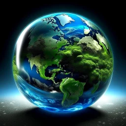 earth. glass
