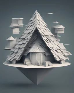 una figura con la imagen dada que tenga techo con techo que cubra todo pero sin paredes solo estructura