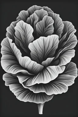 lettuce black and white icon style