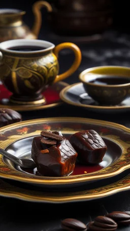 Turkish coffee with dates