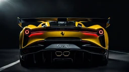 Ferrari Bugatti Chiron Hyper Sport, desktop wallpaper, 4K, Cinematic, rear view