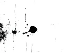 an inky blob on a scratched up texture creeping from one corner to the opposite, white on black vector
