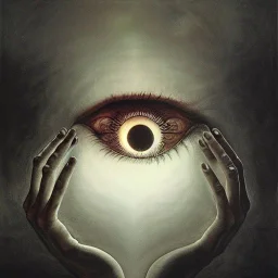 multiple eyes, surrealism, high-quality, fine-detail, intricate, ornate, zdzislaw beksinski, george grie, ben goossens, igor morski, 8k resolution, digital art, volumetric lighting, hands, face, reflection, the future, agony, muted, multiple colors, sharp and crisp, greg rutowski