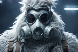 Yeti in elastomeric respirator