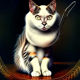 retrato del gato con botas de Velazquez