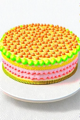 Sponge cake, tuna flavored with mayo icing. Photorealistic.