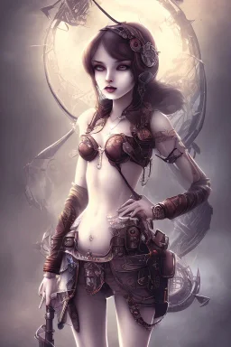 hell end solitary body girl darkness sad steampunk cute