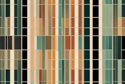 minimal clean thick vertical blocks each line has different colour creating nice earthtones colour gradients representin modern summer