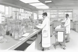 علماء يعملون في المختبر