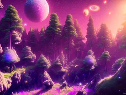 night stars galaxy crystal cosmic and galactic ambiance hill sky rocks sunny trees pools , full of details, smooth, bright sunshine，soft light atmosphere, light effect，vaporwave colorful, concept art, smooth, extremely sharp detail, finely tuned detail, ultra high definition, 8 k, unreal engine 5, ultra sharp focus