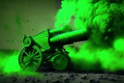 disparos de artilleria verde