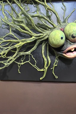 pig-nosed green-eyed nervous system monster; surrealism; dada