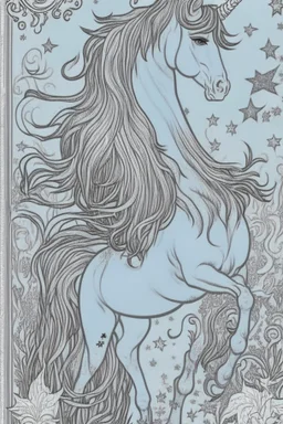 coloring book page of a magical unicorn,monochrome, black and white, sharp, sketch drawing