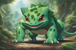 Huge Bulbasaur in 8k Hayao Miyazaki draw style, studio ghibil, neon effect, close picture, highly detailed, high details, detailed portrait, masterpiece,ultra detailed, ultra quality