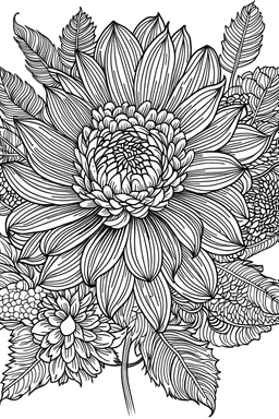 beautiful bellflowr with details,without defects, floral, coloring book, vector, white background, outline