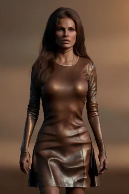 Portrait, young Raquel Welch, natural busty, prehistory leather dress, desert, Ultra realistic, prehistory style, wide angle view, soft color, highly detailed, unreal engine 5, ray tracing, RTX, lumen lighting, ultra detail, volumetric lighting, 3d, finely drawn, high definition.