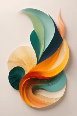 Organic Abstraction": Create a minimalist artwork that blends organic forms and minimalist aesthetics, symbolizing the interconnectedness of all living things, vibrant rich